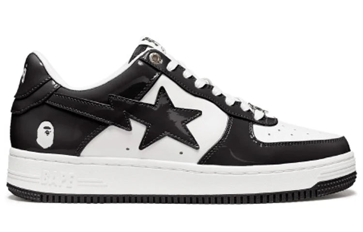 Bape Star Low Black White