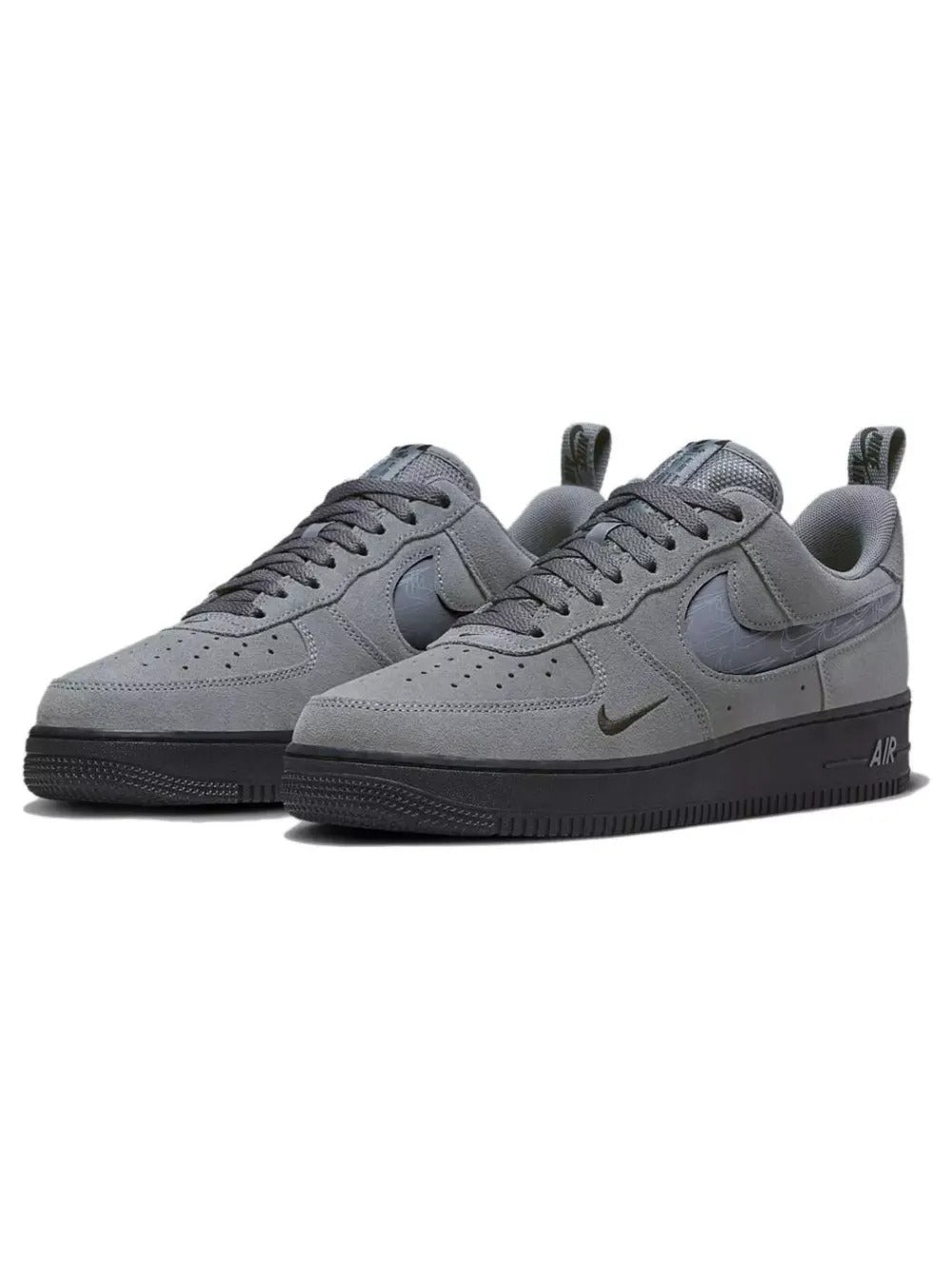 AIR FORCE 1 Reflective Swoosh Cool Grey