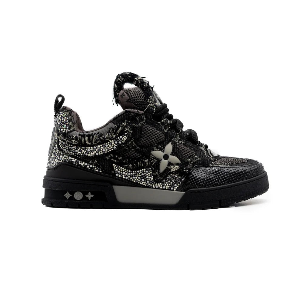 LV Skate Trainer Black Swarovski Monogran