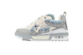 LV skate Horse Hair Gray White Diamond