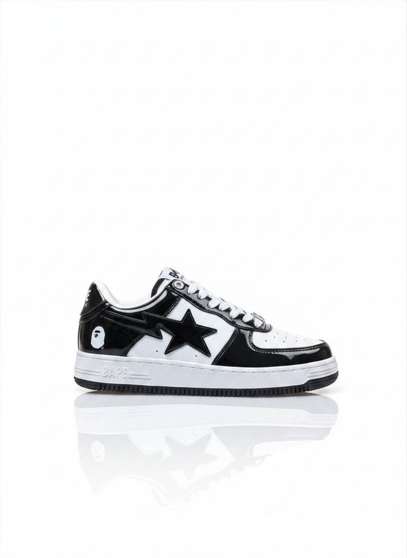 Bape Star Low Black White