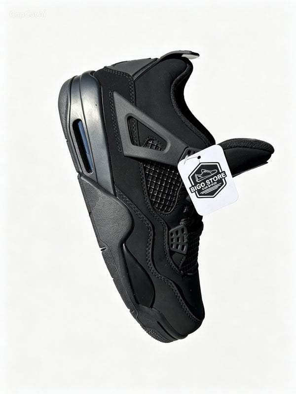 Jordan 4 Black Cat Leather Strap