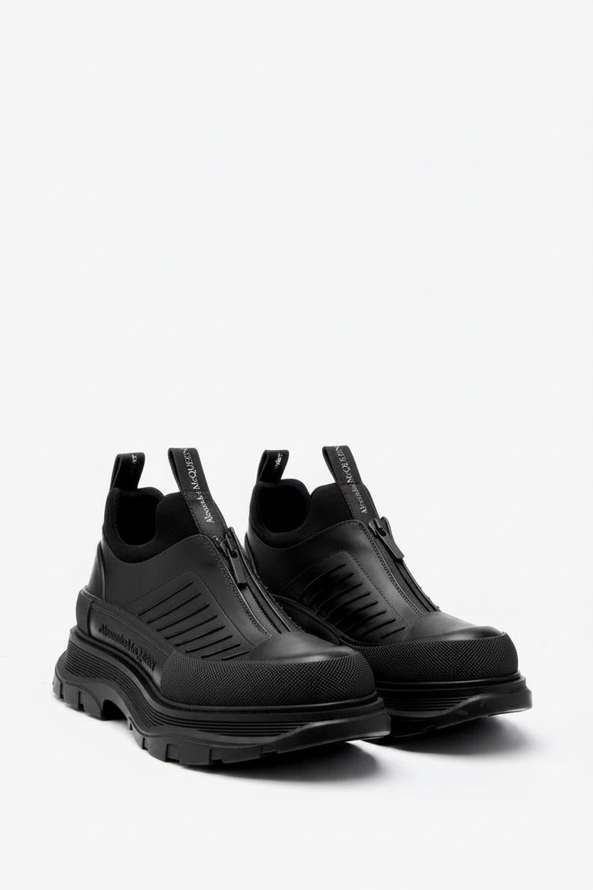 Alexander Mcqueen Zip Up Black