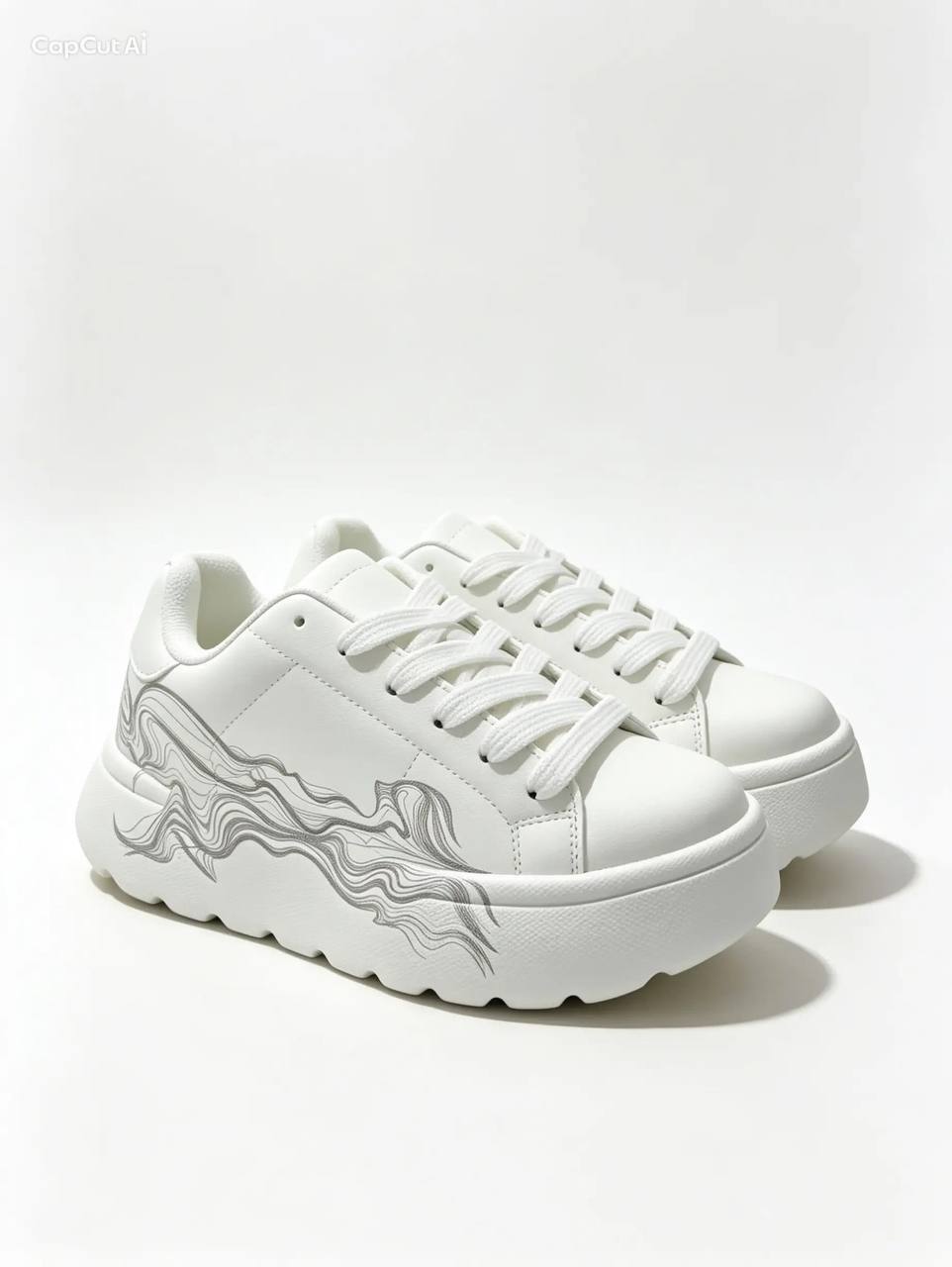 Zara Zigzag - White