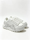 Zara Zigzag - White