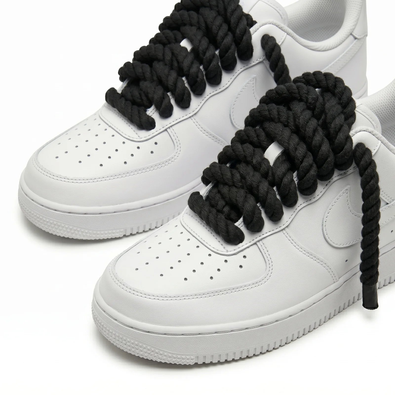 Air Force 1 White Lace Black Robe