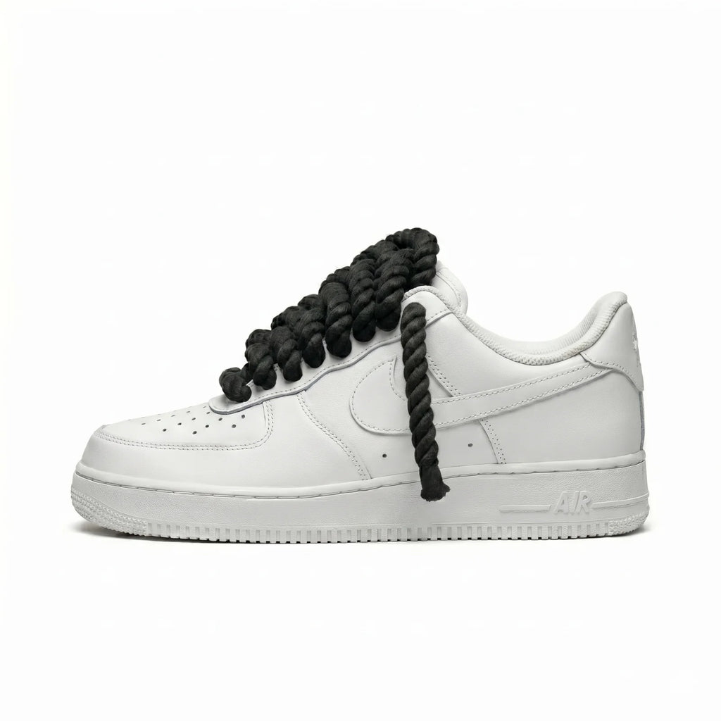 Air Force 1 White Lace Black Robe