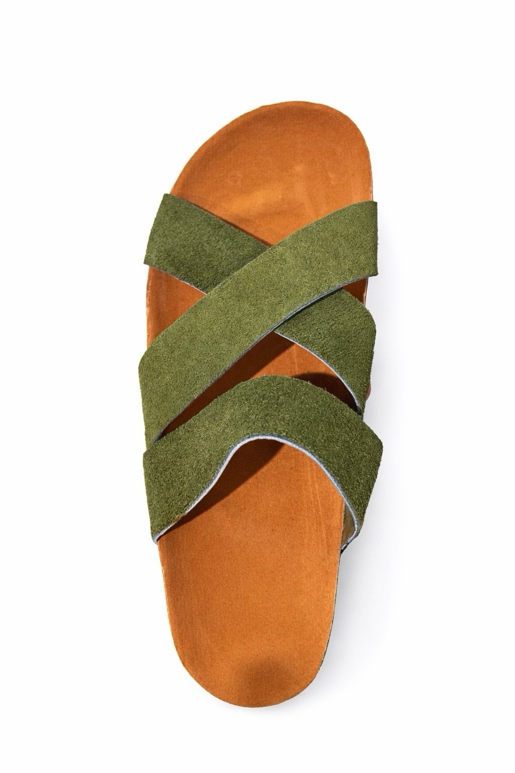 Cross Strap Sandal Green