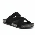 Cross Strap Sandal Black