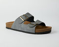 Double Strap Slipper Grey