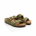 Double Strap Slipper Olive Green