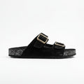 Double Strap Slipper Black