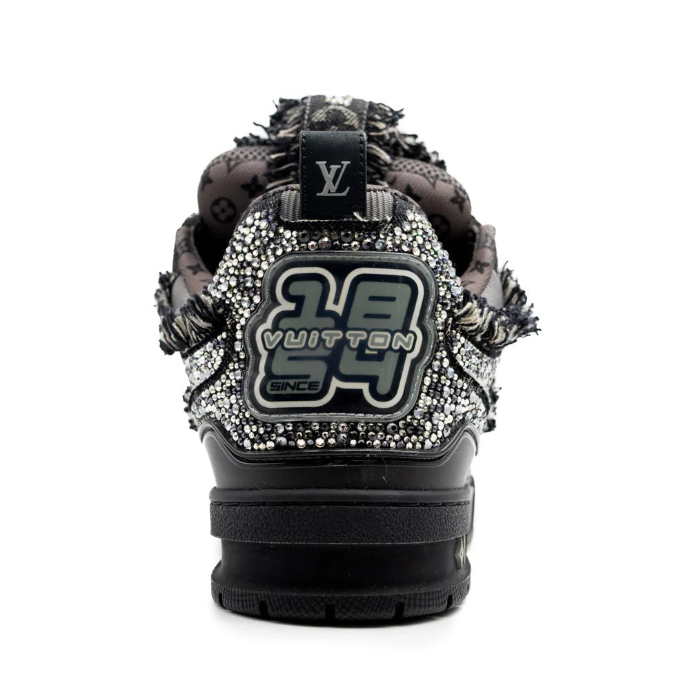 LV Skate Trainer Black Swarovski Monogran