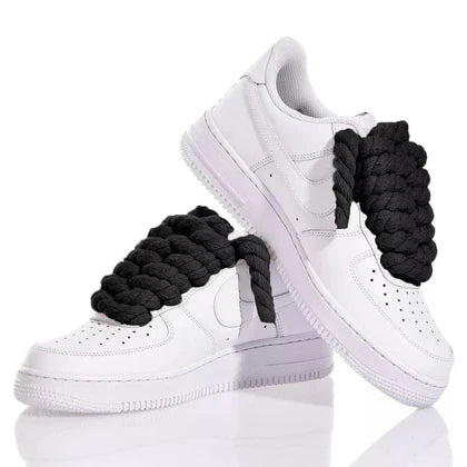 Air Force 1 White Lace Black Robe