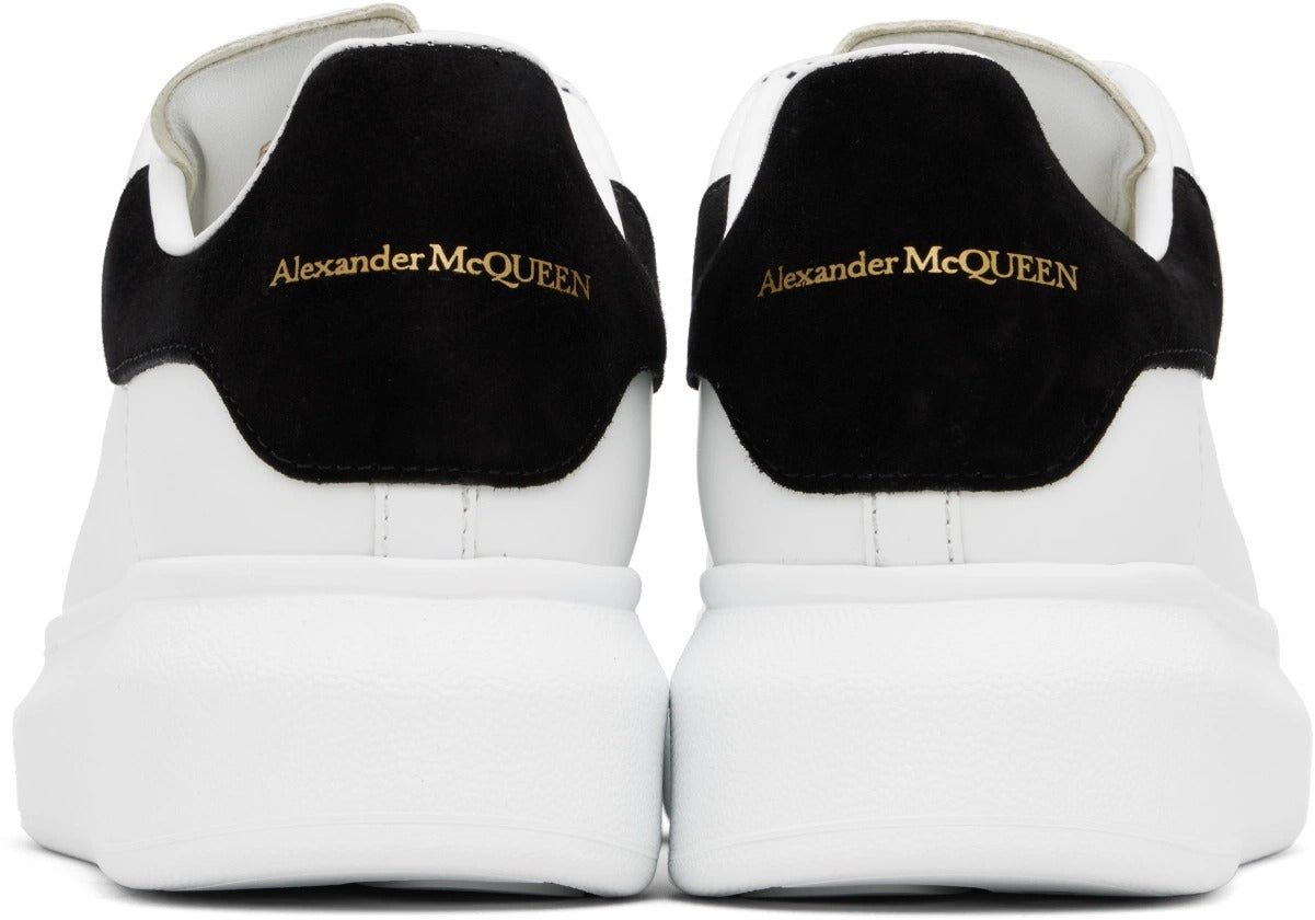 Alexxander McQueen White & Black Back Suede