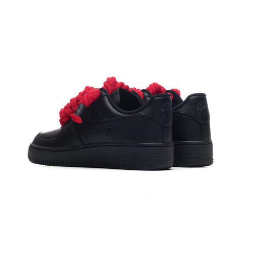Air Force 1 BLACK ROBE LACES RED