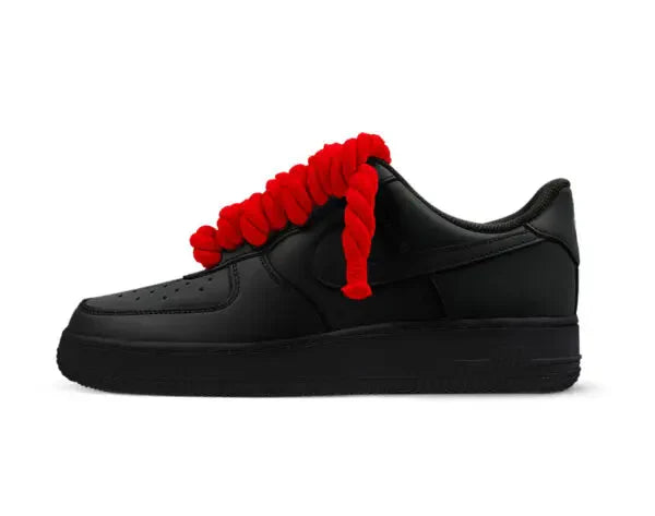 Air Force 1 Black Lace Red