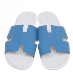 Hermes Slipper WHITE & BLUE