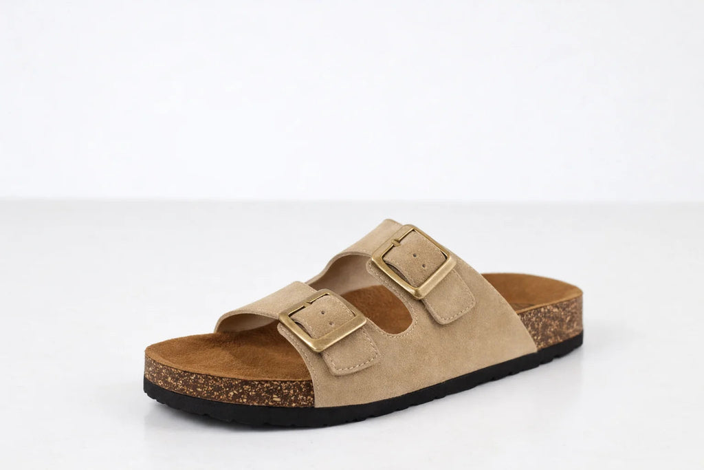 Sandales Double Strap Beige