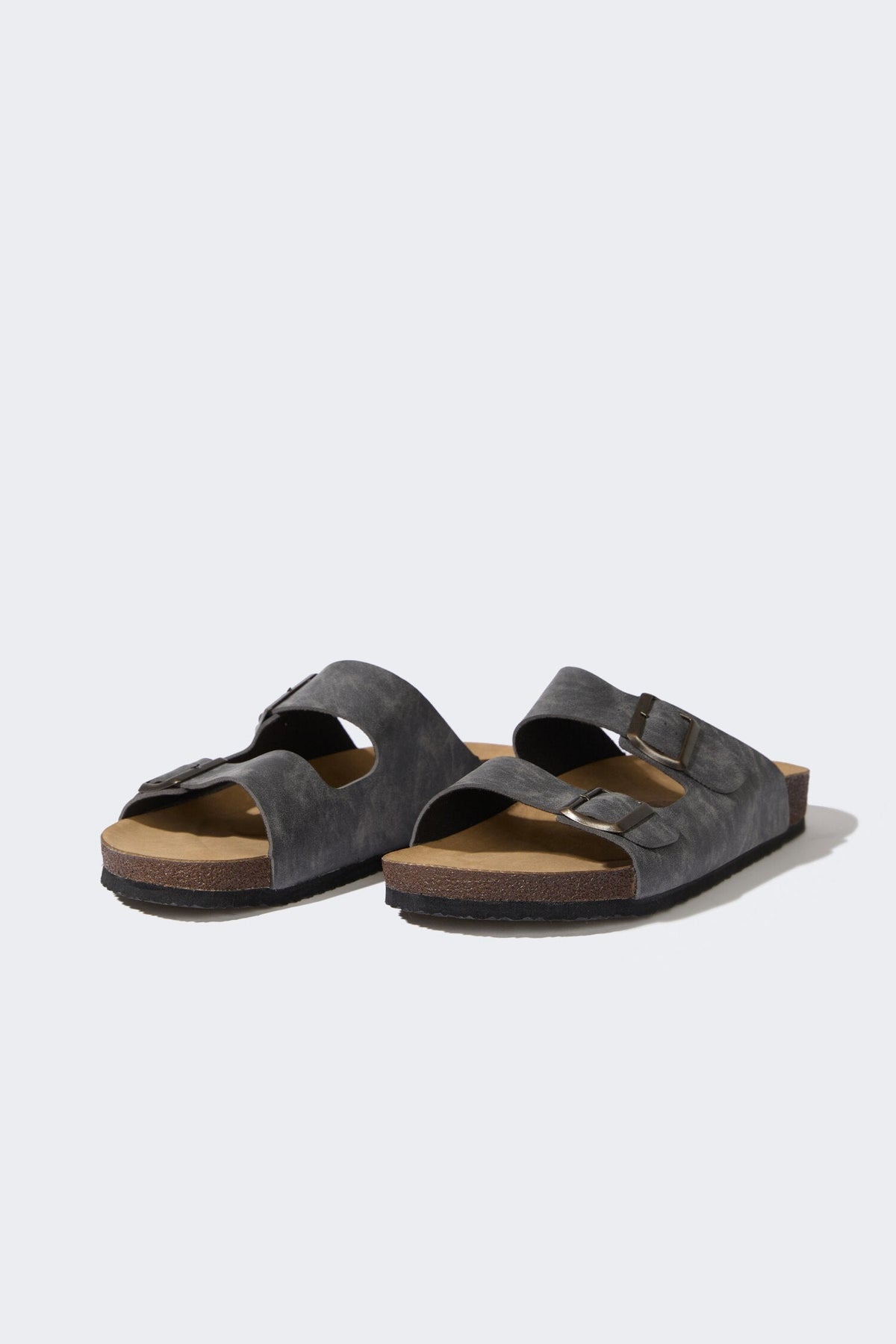 Sandales Double Strap Gray