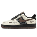 <h4 style="text-align: center;"><strong>The shoe in the image appears to be the Nike Air Force 1 Labubu, featuring a classic black-and-white design, Labubu-themed detailing, and an attached 3D charm.</strong></h4>