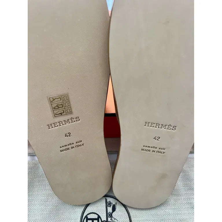 Hermes Slipper Beige