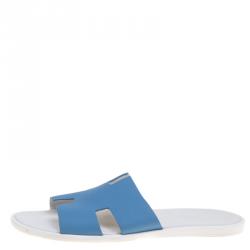 Hermes Slipper WHITE & BLUE
