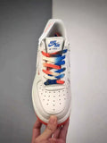<h4 style="text-align: center;"><strong>The shoe shown in the image appears to be a white Nike Air Force 1 Low, featuring laces with a distinctive color gradient.</strong></h4>