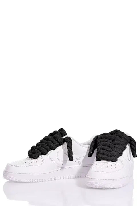 Air Force 1 White Lace Black Robe